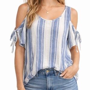 Cooper and Ella Cold-Shouldered Blouse M